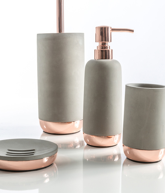Collezione accessori bagno Copper Cement - Pavone Casa - Arredo bagno e  design Made in Italy